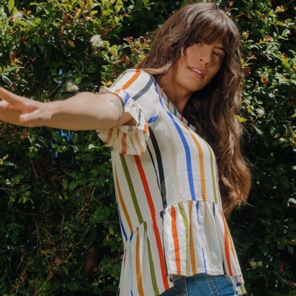 Ruffle Peplum Top - Picture 2 of 2